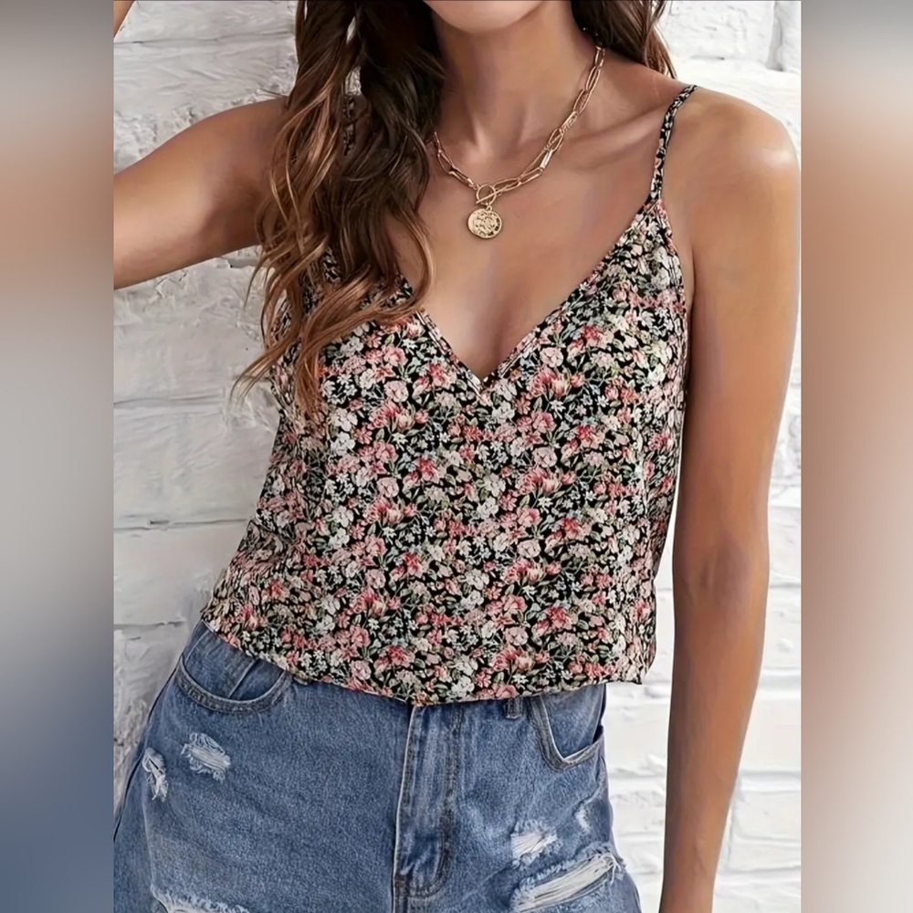 New Floral Cami Tank Top